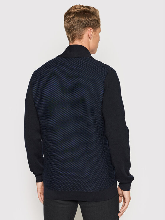 Pierre Cardin Pierre Cardin Kardigán 55438/000/12544 Sötétkék Regular Fit