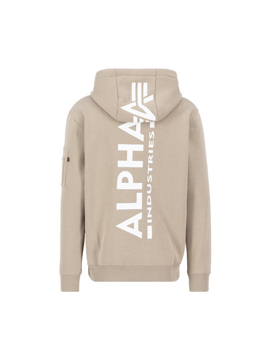 Alpha Industries Alpha Industries Bluza Back Print Zip Hoodie Żółty Regular Fit