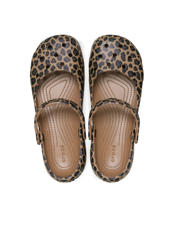 Crocs Crocs Μπαλαρίνες Classic Animal Ballet 212478 Καφέ