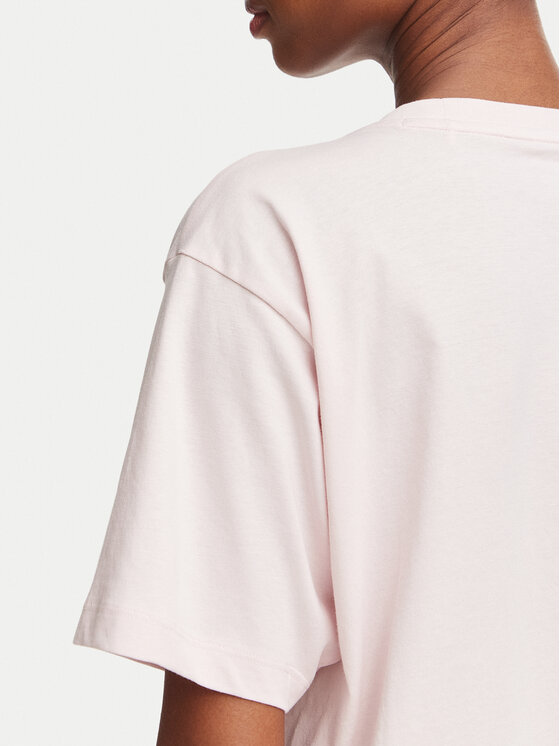 Guess Jeans Guess Jeans T-Shirt W4YI05 K8HM0 Světle růžová Boxy Fit