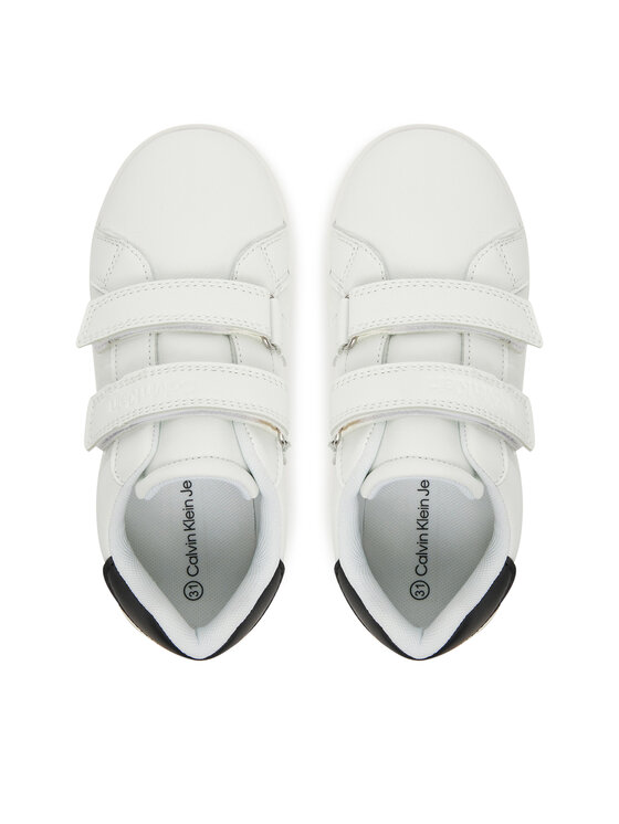 Calvin Klein Jeans Calvin Klein Jeans Sneakersy Low Cut Velcro Sneaker V1X9-82074-1355 S Bílá