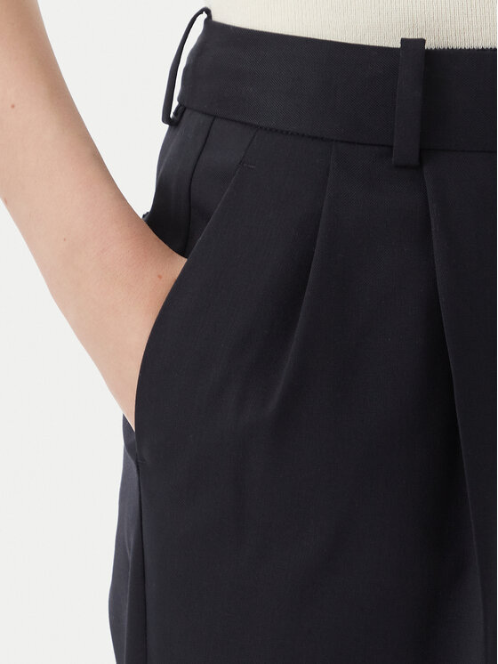 Tommy Hilfiger Tommy Hilfiger Текстилни панталони Timeless WW0WW48352 Тъмносин Straight Fit