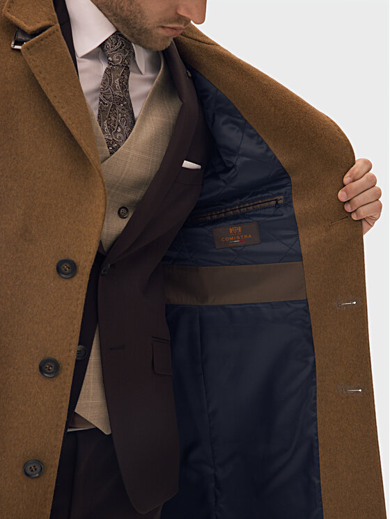 Evenemen Evenemen Płaszcz zimowy FLORESTI Brązowy Slim Fit