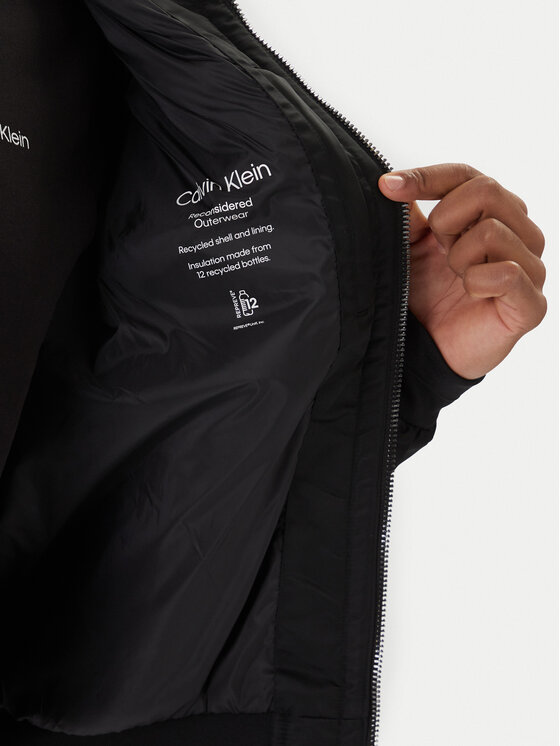 Calvin Klein Calvin Klein Kurtka bomber Hero K10K109907 Czarny Relaxed Fit