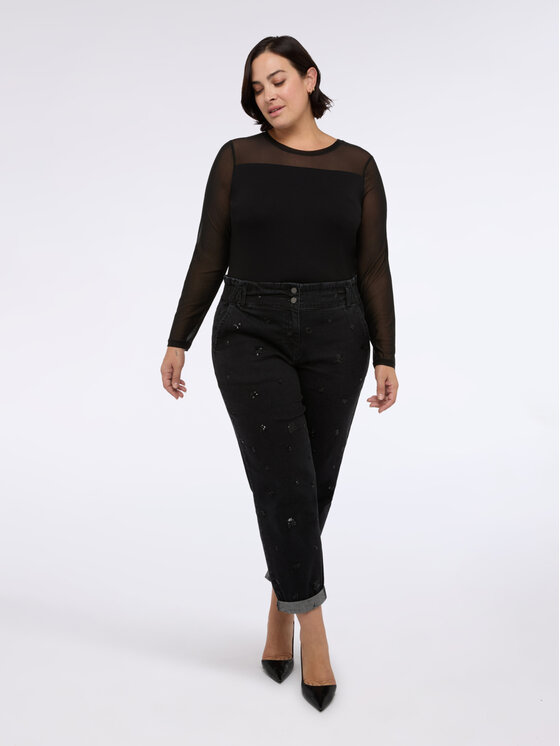 Fiorella Rubino Fiorella Rubino T-shirt G001L008779N033 Nero Regular Fit