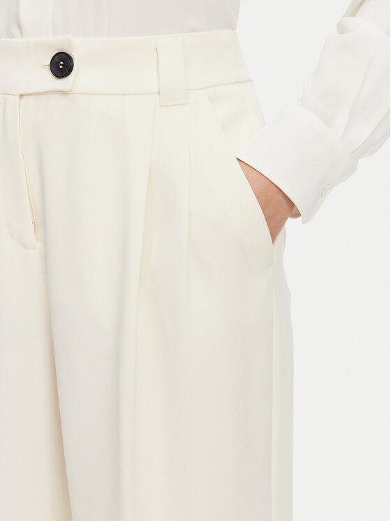 Marella Marella Palazzo hlače Olinto 2513131053 Bijela Wide Leg
