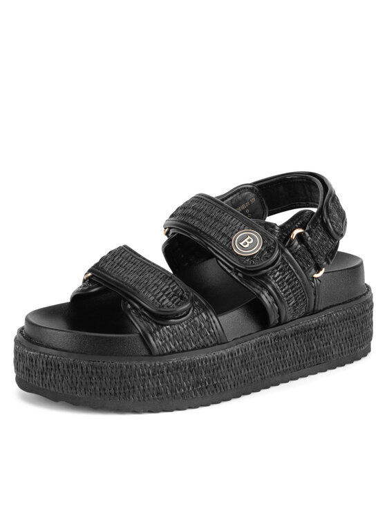 Badura Badura Σανδάλια BEGONIA-TS6165-01 Μαύρο