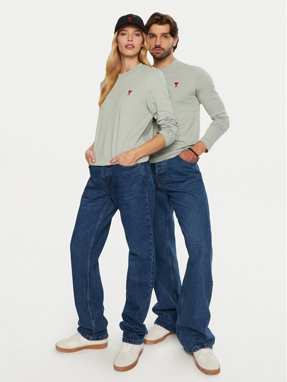 AMI Paris AMI Paris Longsleeve UTS235.724 Grau Regular Fit