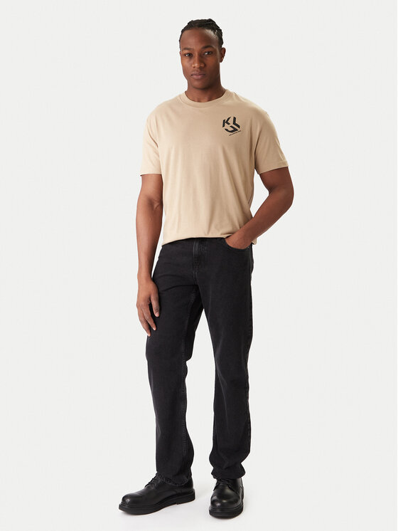 Karl Lagerfeld Jeans Karl Lagerfeld Jeans Majica A2M17072 Bež Regular Fit