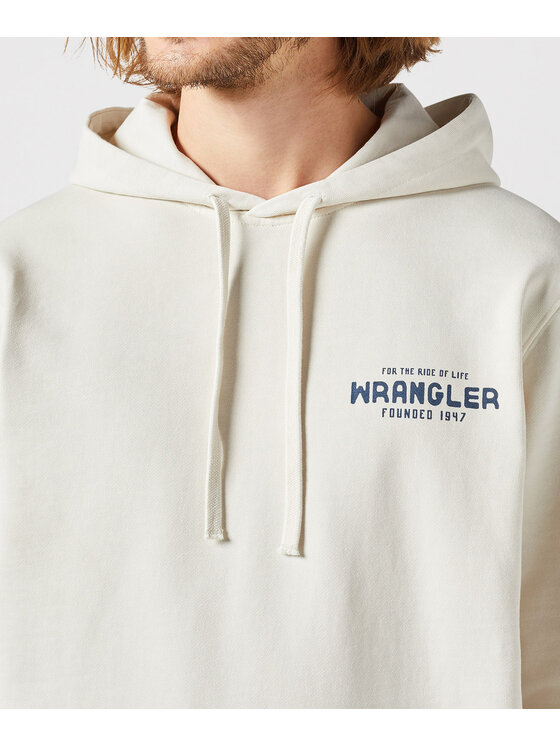 Wrangler Wrangler Bluza 112350541 Écru Relaxed Fit