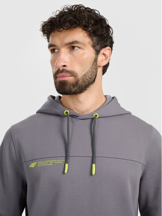 4F 4F Felpa 4FRAW25TSWSM2458-23S Grigio Regular Fit