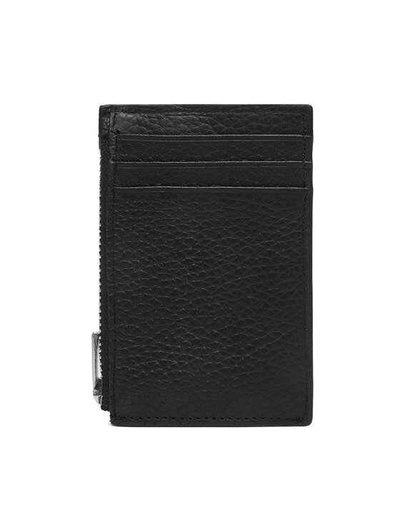 Calvin Klein Calvin Klein Etui za kreditne kartice Foil Emboss N/S Zip Card Case LV04D1244G Crna
