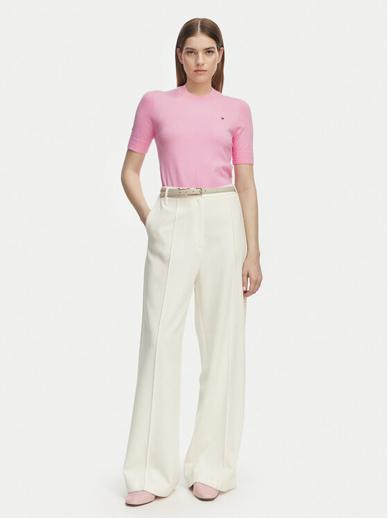Tommy Hilfiger Tommy Hilfiger Sveter WW0WW49705 Svetloružová Slim Fit
