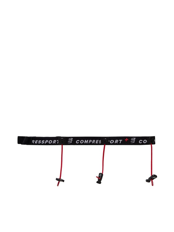 Compressport Compressport Αθλητική ζώνη Race Number Belt CU00013B Μαύρο