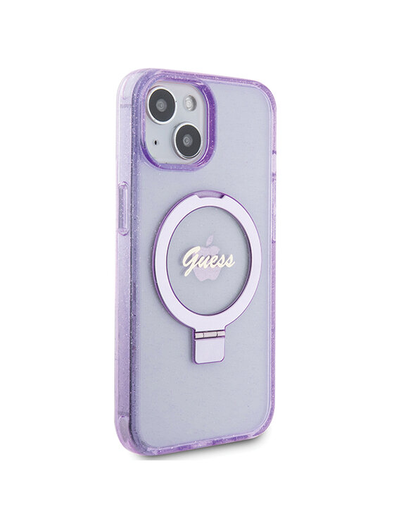Guess Guess Etui na telefon iPhone 15 Plus Fioletowy