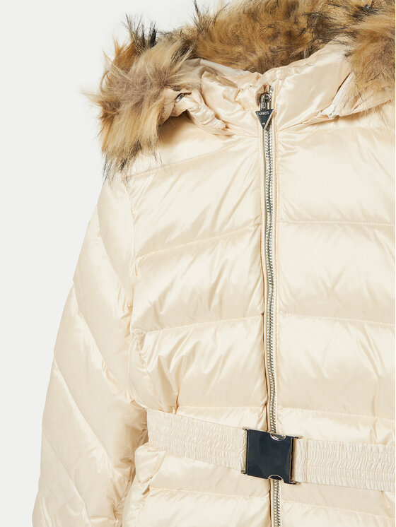 Guess Guess Zimní bunda J4BL18 WGL50 Écru Regular Fit