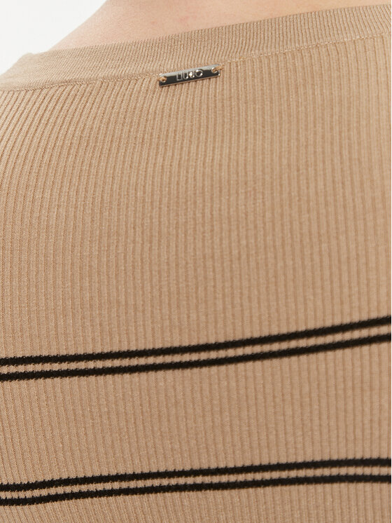 Liu Jo Liu Jo Džemperis MF3001 MS99E Brūns Slim Fit
