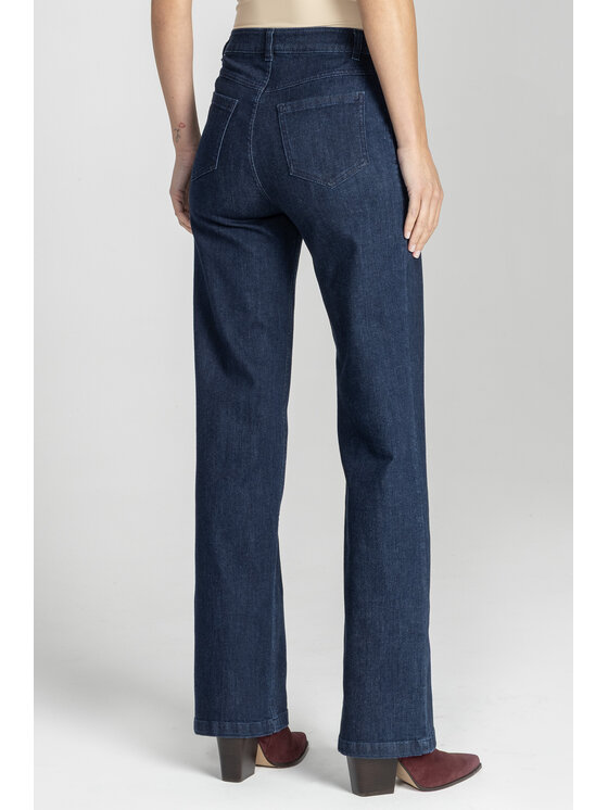 Deni Cler Milano Deni Cler Milano Jeansy W-DC-5262-E5-H5-58-1 Granatowy Regular Fit