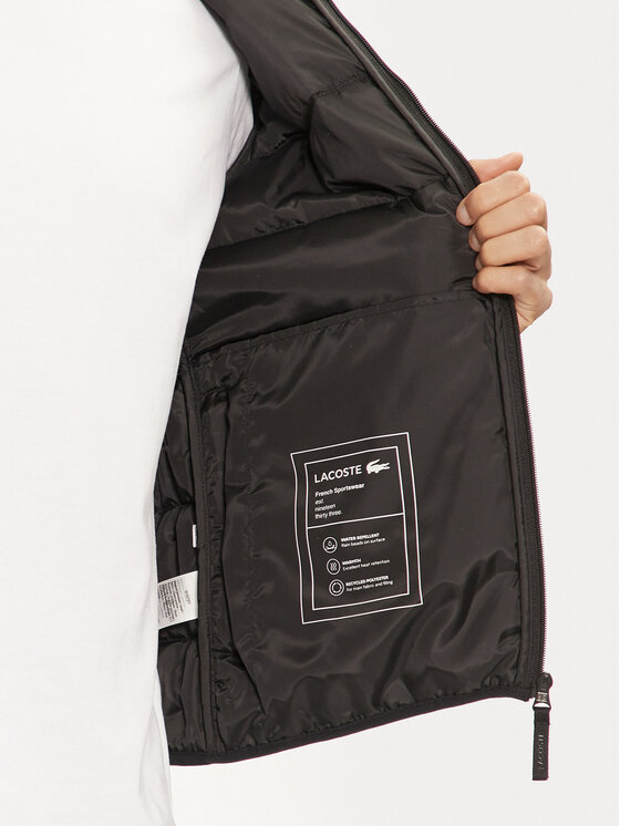 Lacoste Lacoste Μπουφάν μεταβατικό BH6763 Μαύρο Regular Fit
