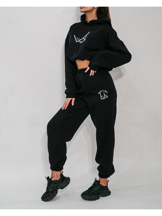 LilaLou LilaLou Dres Michos Czarny Regular Fit