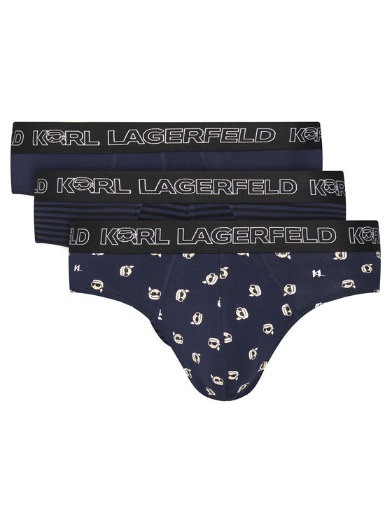 Komplet 3 par slipów KARL LAGERFELD