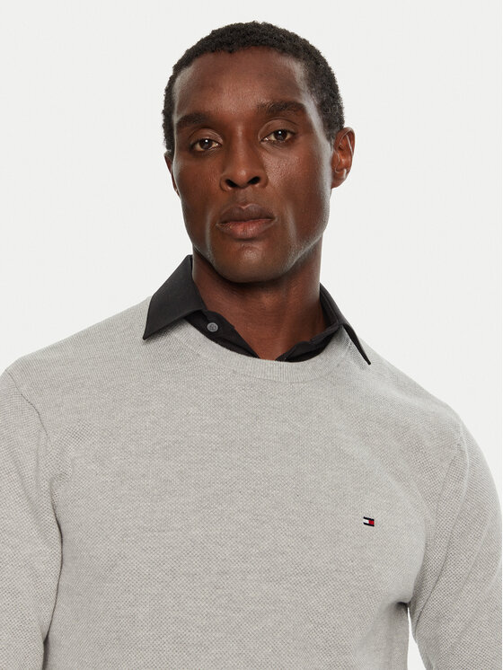Tommy Hilfiger Tommy Hilfiger Džemper MW0MW36347 Siva Regular Fit