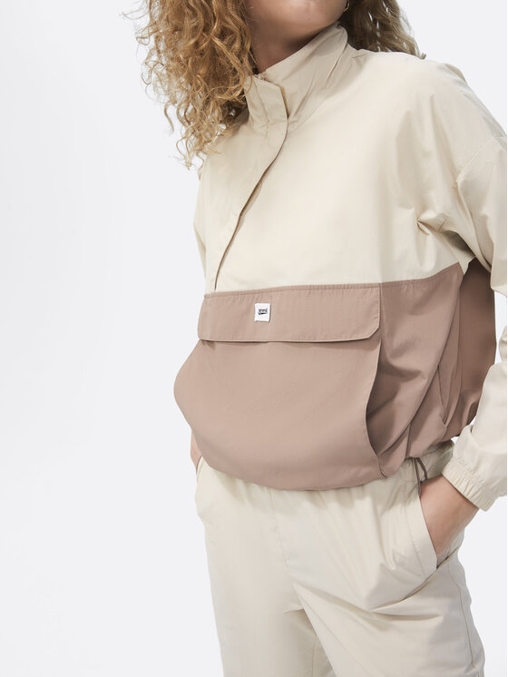 Sprandi Sprandi Anorak stiliaus striukė SP22-KUD101 Smėlio Regular Fit