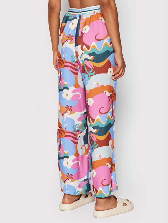 Pantaloni di tessuto Olo Multicolore Relaxed Fit