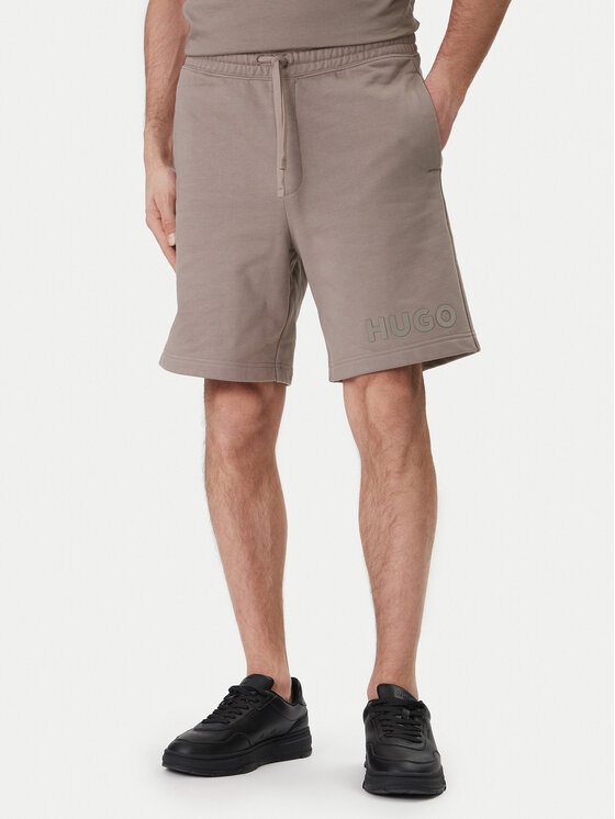 HUGO HUGO Pantaloni scurți sport Dinkoe 50535260 Bej Relaxed Fit