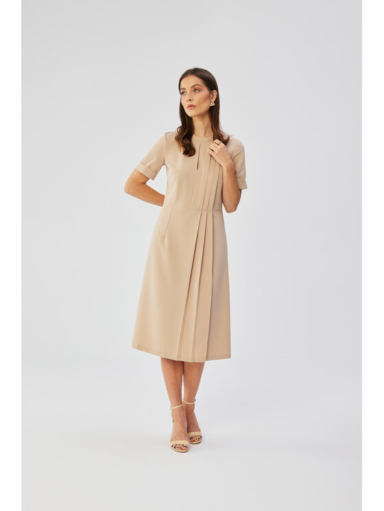 Stylove Stylove Večerní šaty S361 Béžová Comfortable Fit