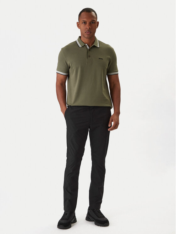 BOSS BOSS Tricou polo Paddy 50469055 Kaki Regular Fit