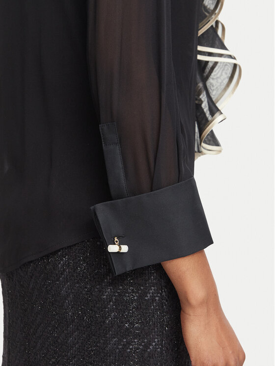 Elisabetta Franchi Elisabetta Franchi Πουκάμισο CA-210-67E2 Μαύρο Regular Fit