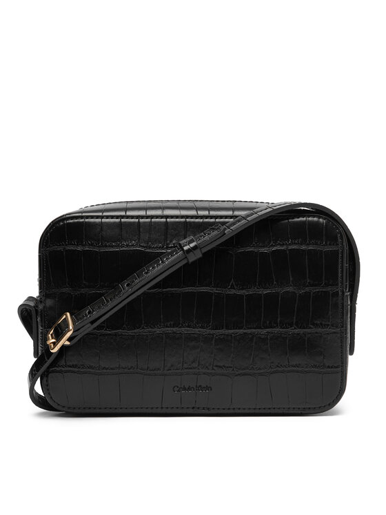 Calvin Klein Calvin Klein Soma Ck Croc Camera Bag LV04F3285G Melns