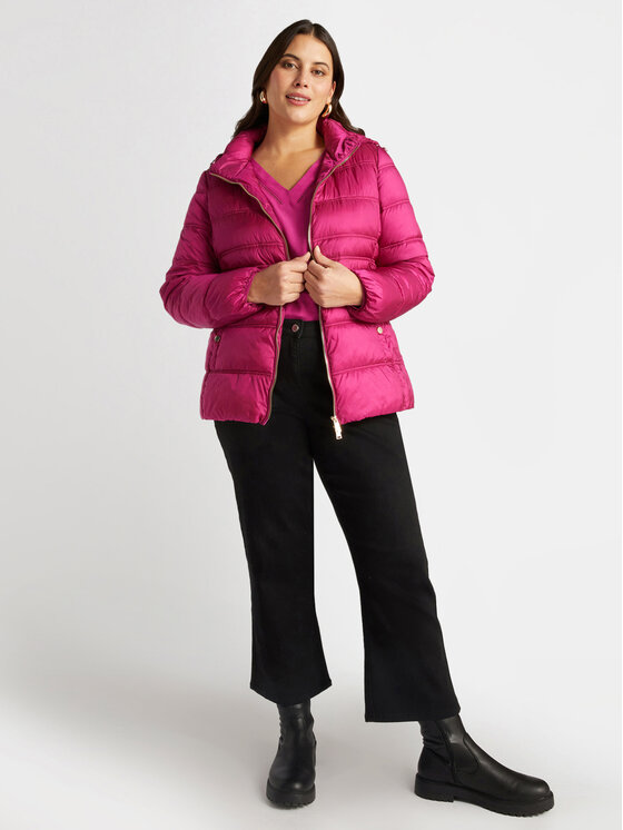 Fiorella Rubino Fiorella Rubino Giubbotto piumino F423T001318N019 Rosa Regular Fit