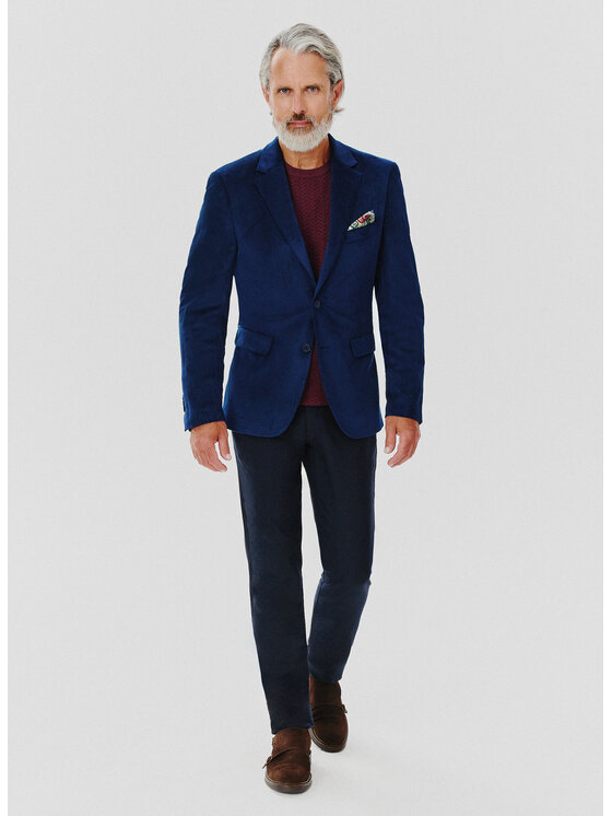 Pako Lorente Pako Lorente Marynarka P24WF-3X-021 Granatowy Slim Fit