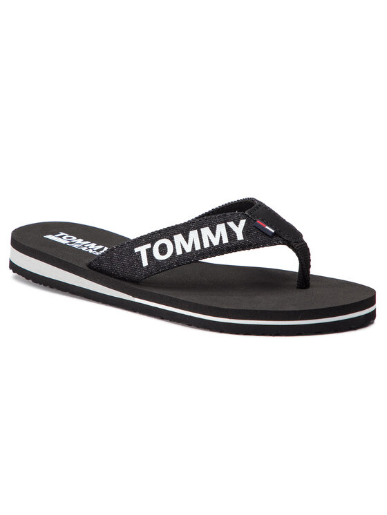 Tommy Jeans Tommy Jeans Zehentrenner Denim Beach Sandal EN0EN00473 Schwarz