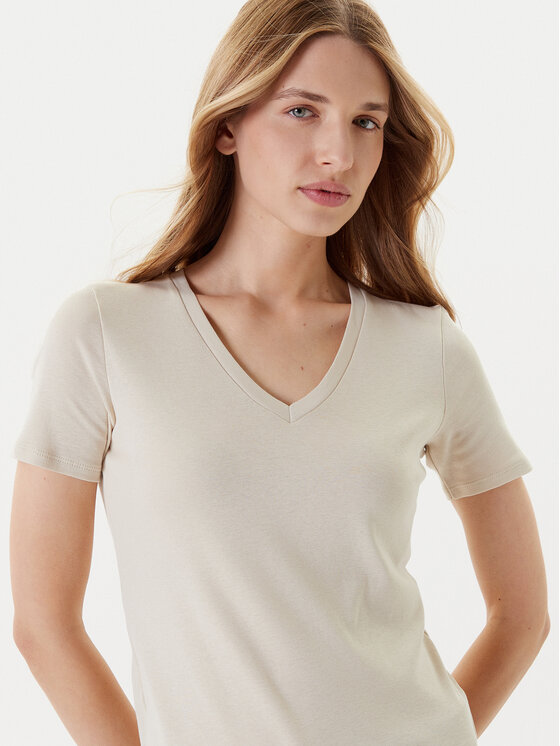 United Colors Of Benetton United Colors Of Benetton T-krekls 3GA2E4230 Bēšs Regular Fit