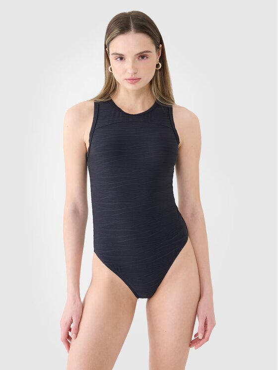 4F 4F Body 4FWSS25TBODF005-20S Czarny Slim Fit