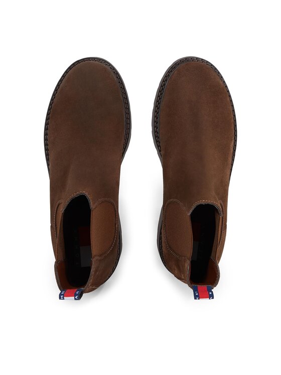 Tommy Hilfiger Tommy Hilfiger Боти тип челси EM0EM01205 Зелен