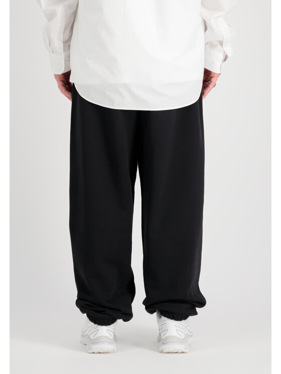 Alpha Industries Alpha Industries Joggery Alpha Essentials Rubber Logo Jogger Czarny Relaxed Fit