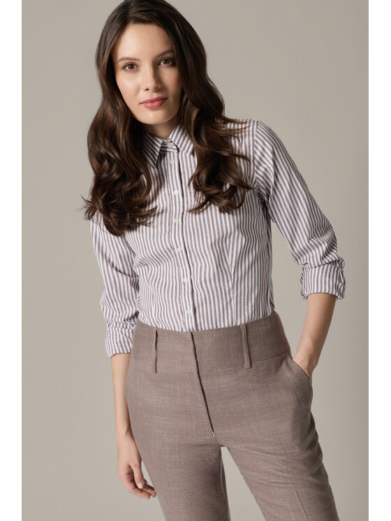 Lancerto Lancerto Koszula Rina Slim KO073126000023 Beżowy Slim Fit