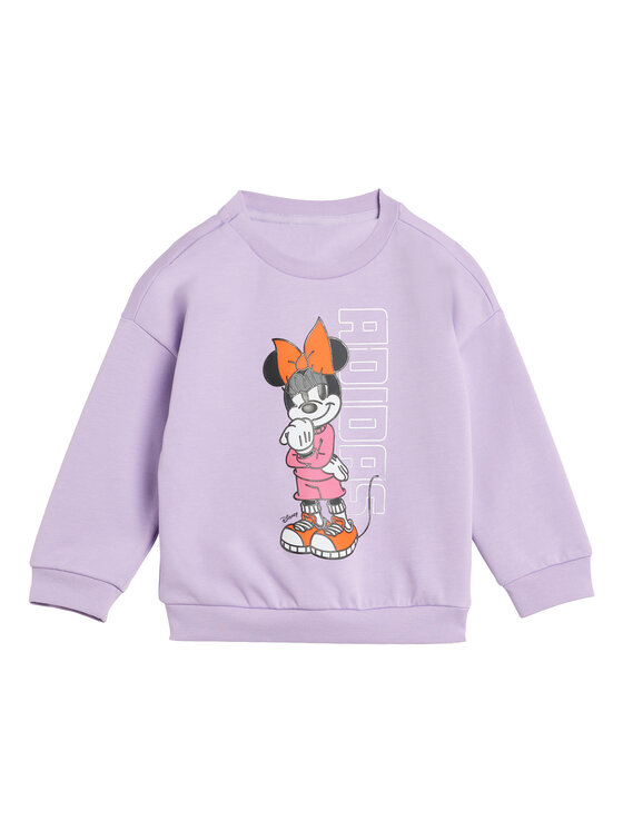 adidas adidas Set majica dugih rukava i leggins Disney Minnie Mouse JL9173 Ljubičasta Regular Fit