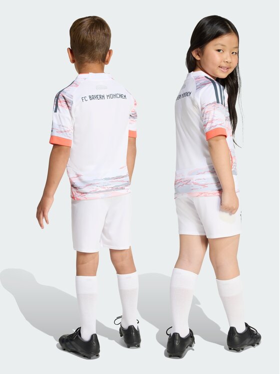 adidas adidas Komplet sportowy FC Bayern 25/26 Away Mini Kit Kids Biały Regular Fit