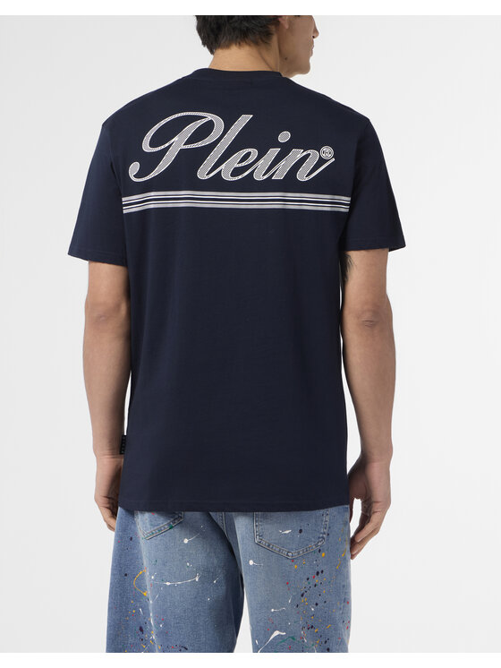 PHILIPP PLEIN PHILIPP PLEIN T-Shirt 29875 Granatowy Regular Fit