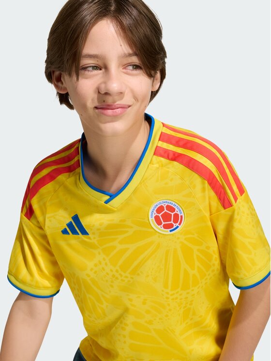 adidas adidas Koszulka techniczna Colombia 26 Home Kids Jersey Żółty Regular Fit