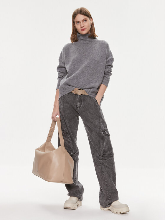 MVP Wardrobe MVP Wardrobe Дънки San Babila MVPI3PJ013.0XXXXXX Сив Wide Leg