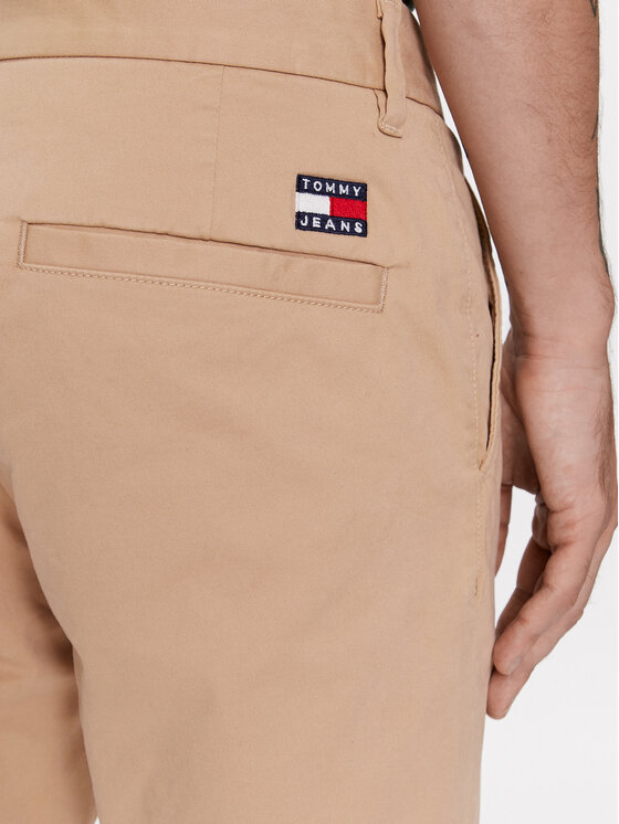 Tommy Jeans Tommy Jeans Čino bikses Austin DM0DM18339 Bēšs Slim Fit