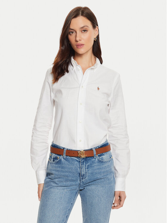 Dámská Košile Polo Ralph Lauren, Velikost:4, Barva: Bílá, 211941520002