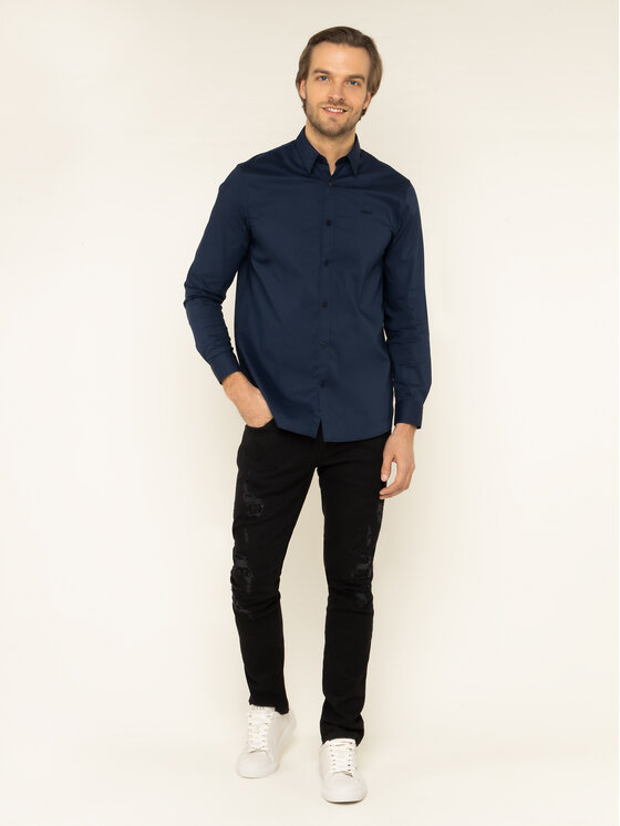 Guess Guess Сорочка M01H25 W7ZK0 синій Regular Fit