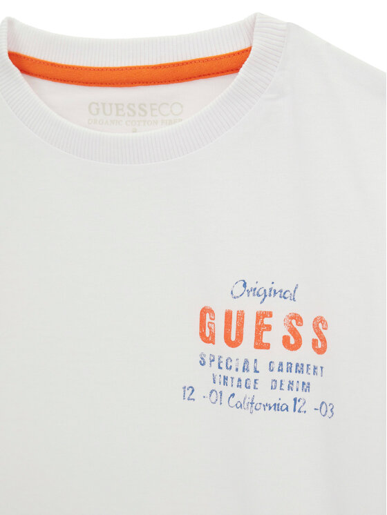 Guess Guess Majica L6GI21 K8HM4 Bela Regular Fit